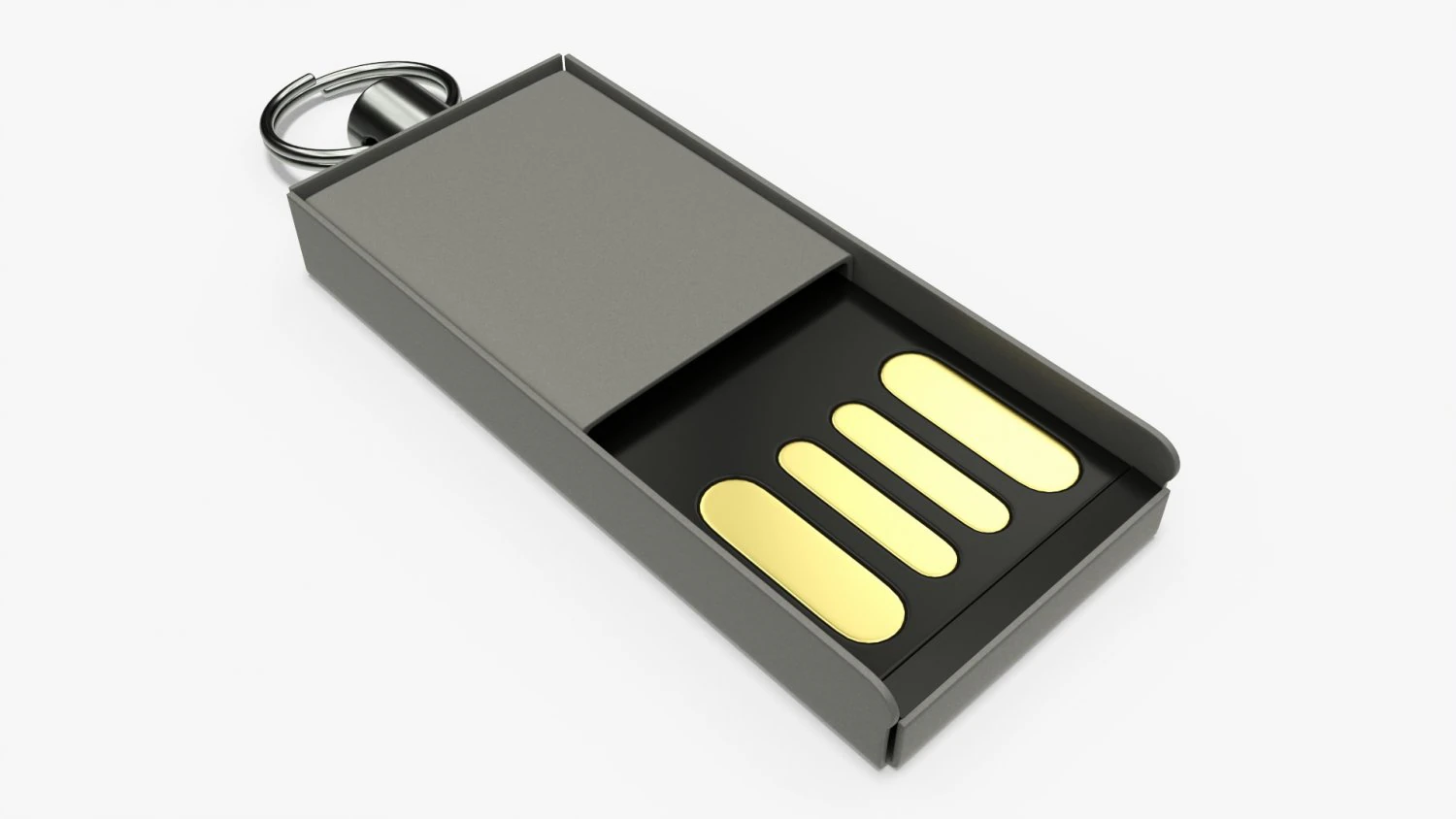 Cl&eacute; USB 03 Modèle 3D .c4d .max .obj .3ds .fbx .stl .blend 