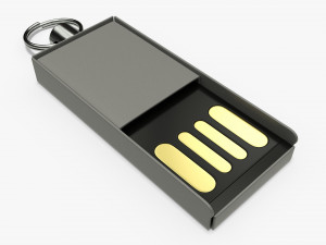 USB flash drive 03 3D Model