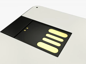 USB flash drive 05 3D Model