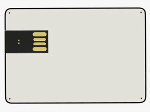 USB flash drive 05 3D Model