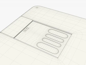 USB flash drive 05 3D Model