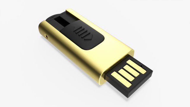 USB flash drive 06 Model 3D .c4d .max .obj .3ds .fbx .stl .blend 