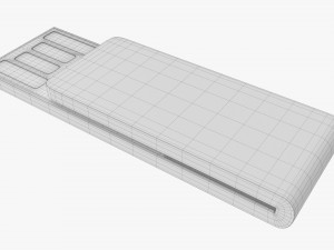 USB flash drive 07 3D Model