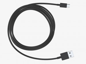 USB-C to USB cable black Modèle 3D