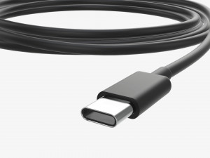 USB-C to USB cable black Modèle 3D