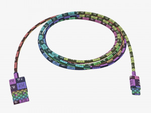 USB-C to USB cable black Modèle 3D