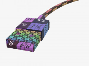 USB-C to USB cable black Modèle 3D