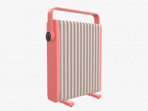 Vertical electric heater radiator 3D 模型