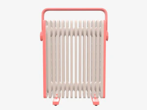 Vertical electric heater radiator 3D Model