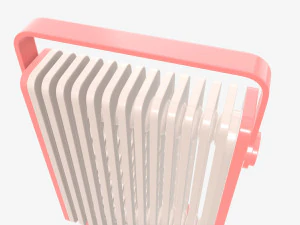 Vertical electric heater radiator 3D Model