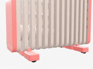 Vertical electric heater radiator 3D 模型