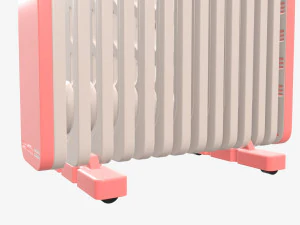 Vertical electric heater radiator 3D Model