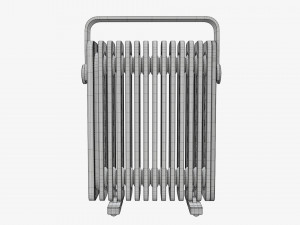 Vertical electric heater radiator 3D 模型