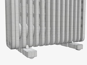 Vertical electric heater radiator 3D Model