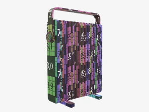 Vertical electric heater radiator 3D Model