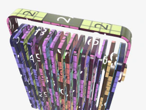 Vertical electric heater radiator 3D Model