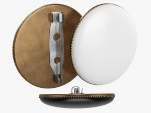 Putaran mockup lencana suara 01 Model 3D