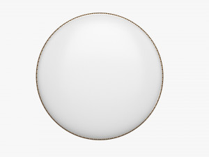 Vote badge mockup 01 round 3D Model