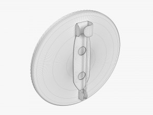 Vote badge mockup 01 round 3D Model