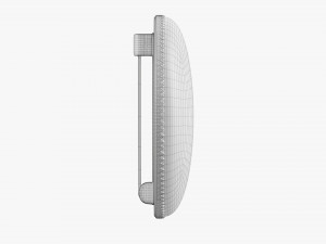 Vote badge mockup 01 round 3D Model