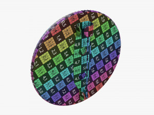 Vote badge mockup 01 round 3D Model