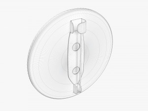 Vote badge mockup 02 flat 3D Model