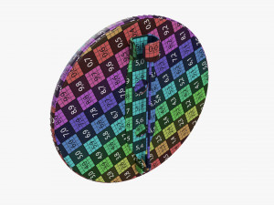 Vote badge mockup 02 flat 3D Model