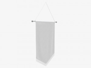 Wall pennant medium 3D 模型