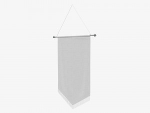 Wall pennant medium 3D 模型