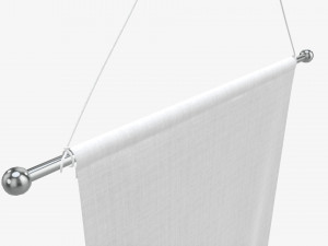 Wall pennant medium 3D 模型