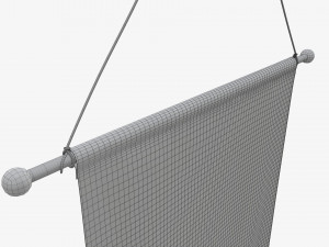 Wall pennant medium 3D 模型