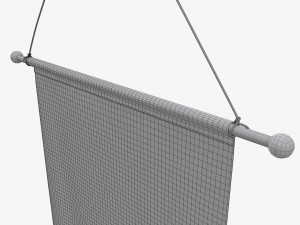 Wall pennant medium 3D 模型