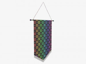Wall pennant medium 3D 模型