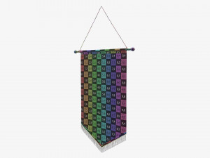 Wall pennant medium 3D 模型