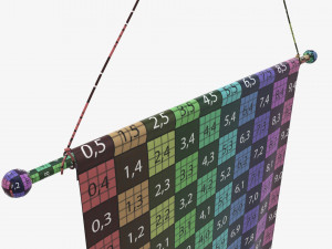 Wall pennant medium 3D 模型