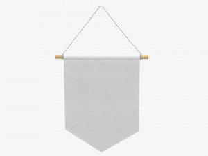 Wall pennant short Modelo 3D