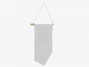 Wall pennant short 3D Model