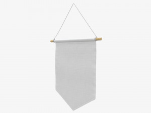 Wall pennant short 3D Model