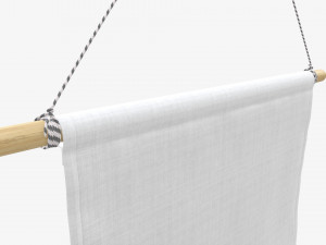 Wall pennant short 3D Model