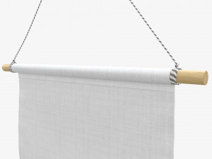 Wall pennant short 3D Model