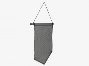Wall pennant short 3D Model