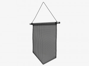 Wall pennant short 3D Model
