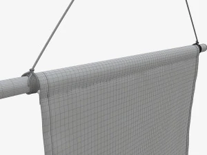 Wall pennant short 3D Model