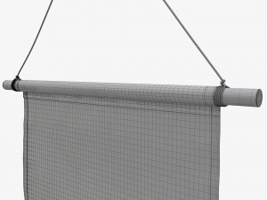Wall pennant short 3D Model