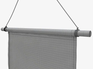 Wall pennant short 3D Model