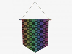 Wall pennant short 3D Model