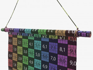 Wall pennant short 3D Model