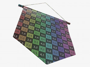 Wall pennant short 3D Model