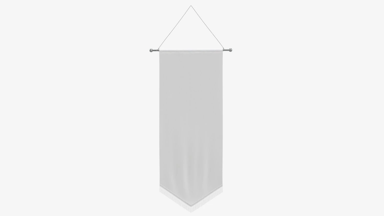 Wall pennant tall 3D Model .c4d .max .obj .3ds .fbx .stl .blend
