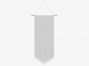 Wall pennant tall Modelo 3D